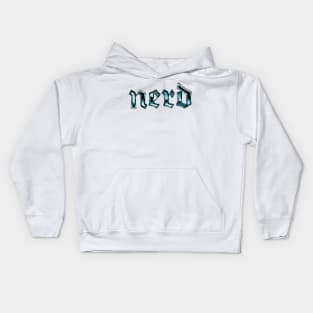 Nerd - Typography Geek Gift Kids Hoodie